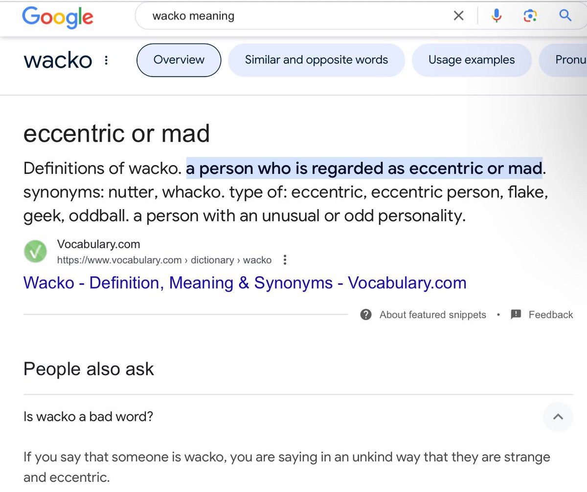 @ThomasMulcair You might want to tweet a rectraction on what “Wacko” means. Since we are under mental health crisis. This word can hurt!!! 

@CTV_PowerPlay @VassyKapelos #cdnpoli #ctvpp