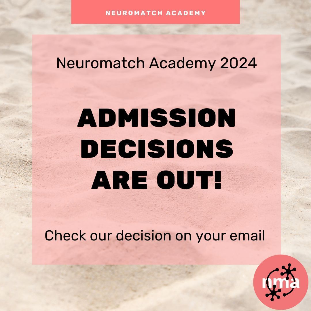 📧 The moment has arrived! Course decisions for TAs and students for Neuromatch 2024 (CN, DL, NeuroAI) are out! Remember to confirm your acceptance by May 12th at midnight in the final time zone on Earth (May 12th or May 13th depending on your location).

buff.ly/32Pnkre