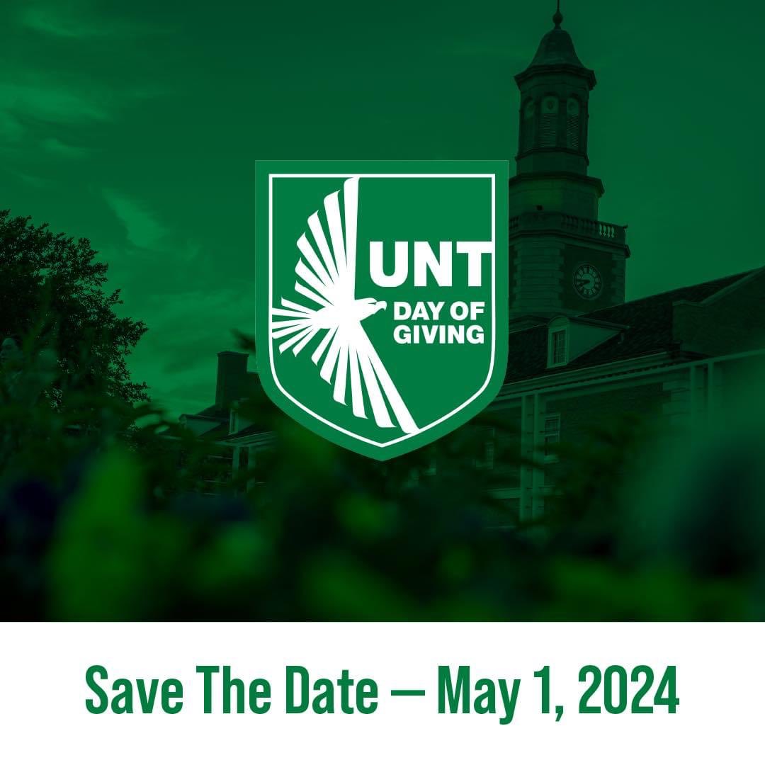 Did you know any gift made May 1-2 will help UNT soar toward student success during #UNTDayOfGiving!

givingday.unt.edu/giving-day/839…