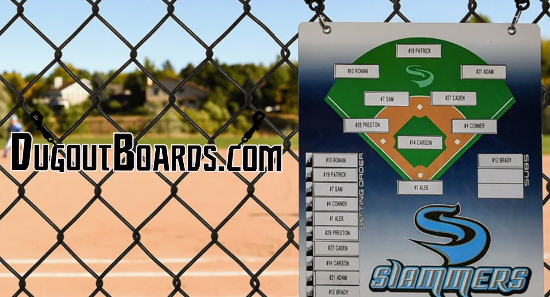 Need a custom dugout board for your team?  Or an end-of-season gift for your coach?  Check out Dugout Boards Dugoutboards.com!

dugoutboards.com
#academylittleleague #academylittleleaguesponsor #sponsorshipopportunity #coloradospringscolorado