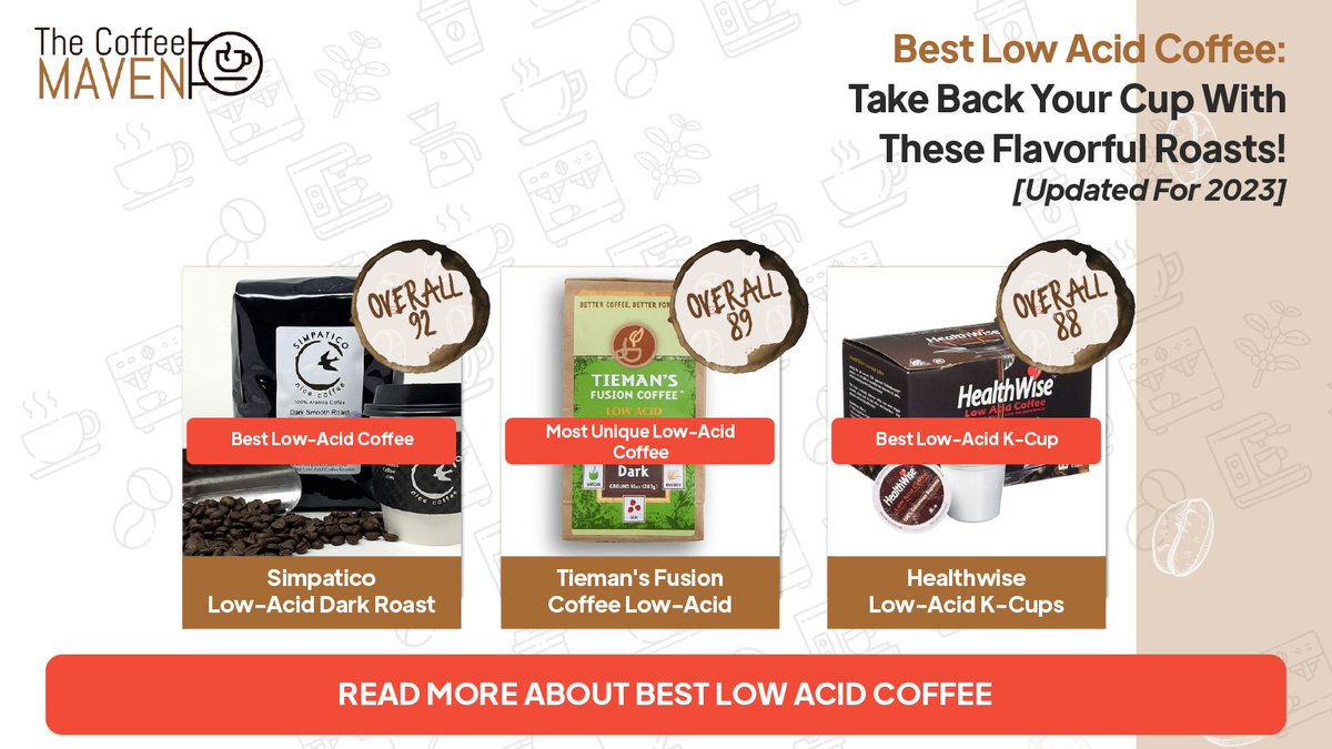 Best Low Acid Coffee: Take Back Your Cup With These Flavorful Roasts!

Read more: thecoffeemaven.com/best/low-acid-…

#CoffeeLover #CoffeeAddict #CoffeeTime #CoffeeBreak #MorningCoffee #CoffeeObsessed #CaffeineFix #Coffeeholic #ButFirstCoffee #CoffeeoftheDay #CoffeeGram