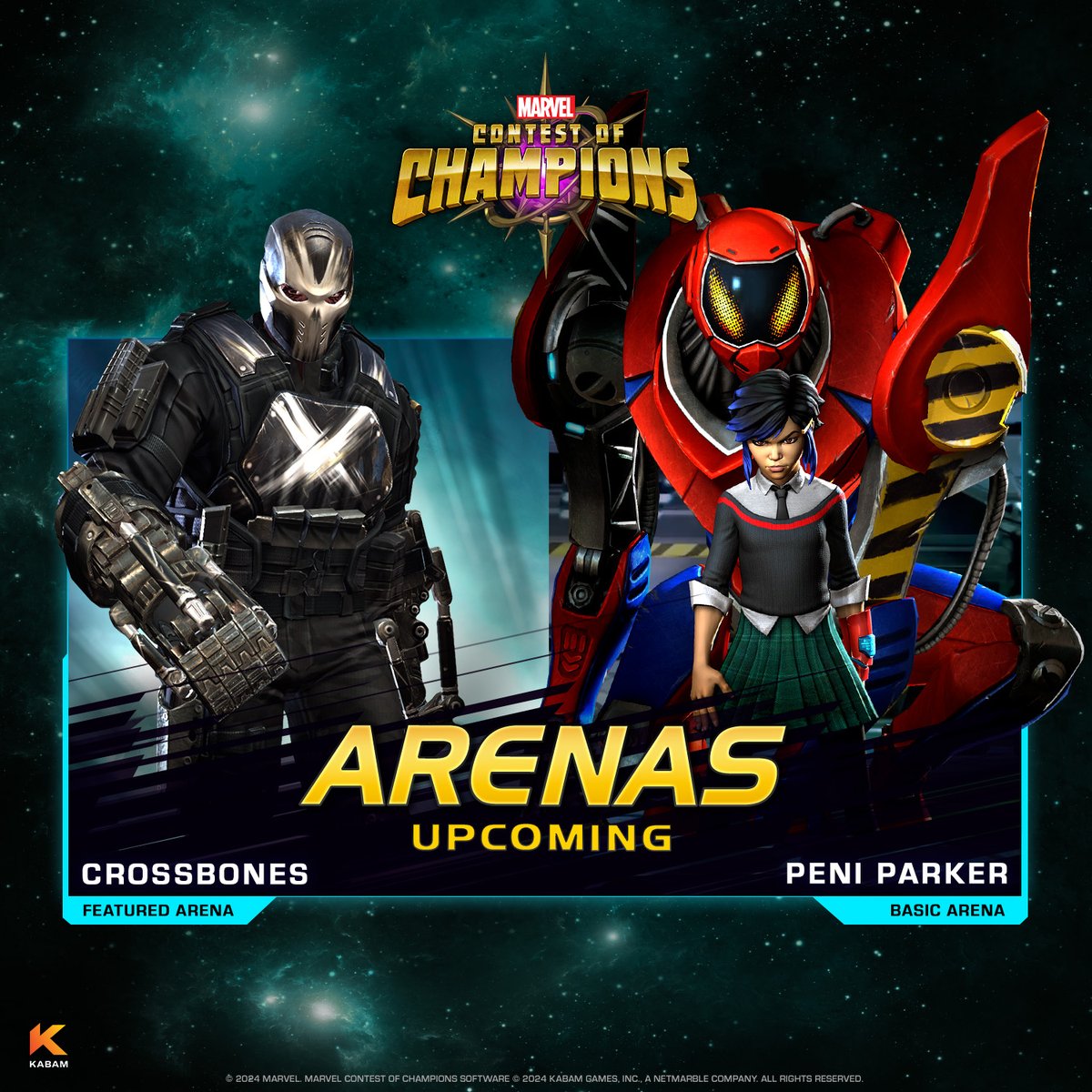 🚨 Exciting Arenas Ahead 🚨 Featured ➡️ Crossbones Basic ➡️ Peni Parker Launching on May 2