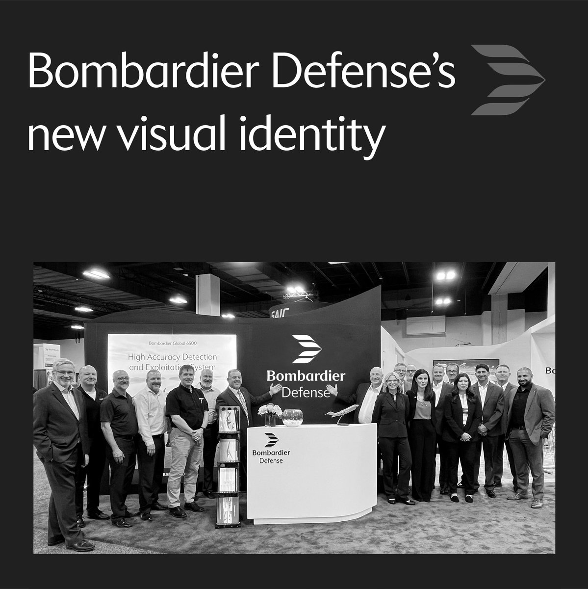 #BombardierDefense's team was thrilled to announce the unveiling of our new brand identity at the @Army_Aviation Mission Solutions #24Summit in Denver, Colorado.