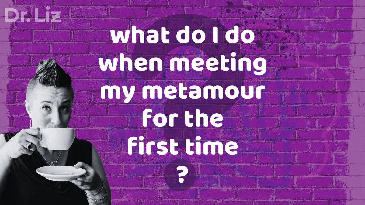 If you’re poly, you’ll know what I mean when I say that meeting your metamour can sometimes be… awkward. 😬 It’s important to remember that your metamours are people too. Your partner is into you AND them, so BE YOURSELF! 🌈 🔗 drlizpowell.com/what-do-i-do-w…