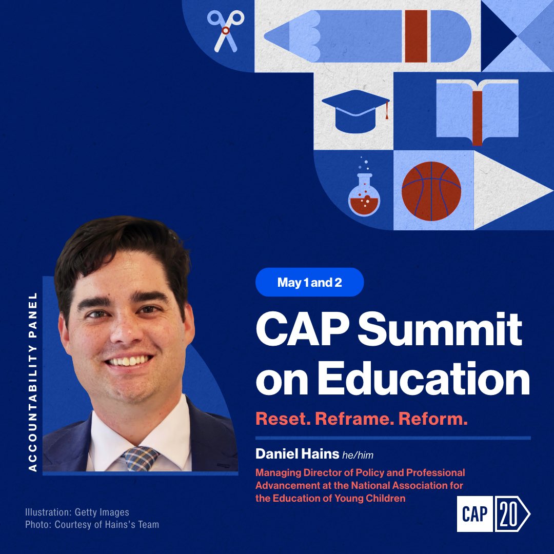 Excited to represent <a href="/NAEYC/">NAEYC</a> at the <a href="/amprog/">American Progress</a> Education Summit tomorrow to talk about building equitable systems to support quality and accountability in education from ECE through higher ed. There’s still time to register to join the conversation! americanprogress.org/events/2024-ed…