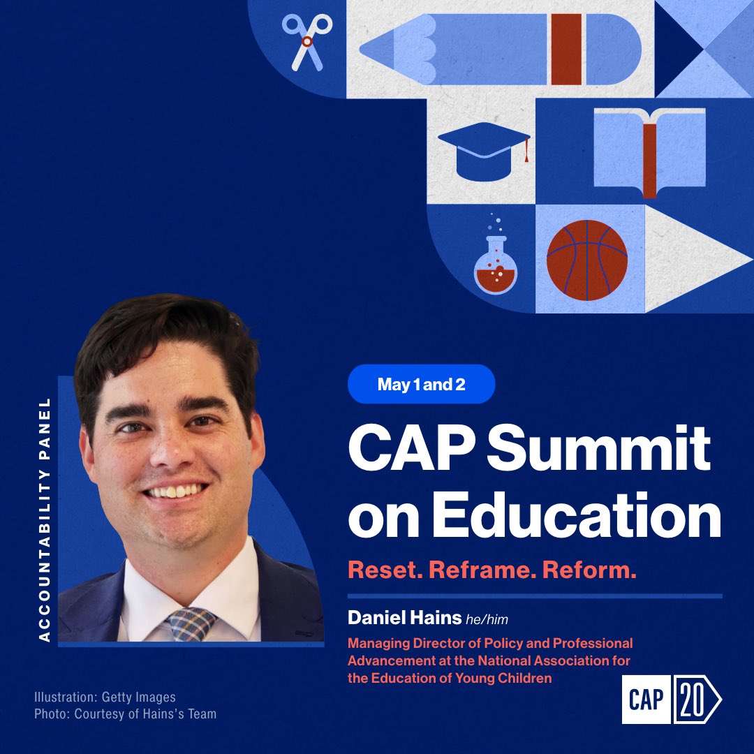 Excited to represent @NAEYC at the @amprog Education Summit tomorrow to talk about building equitable systems to support quality and accountability in education from ECE through higher ed. There’s still time to register to join the conversation! americanprogress.org/events/2024-ed…