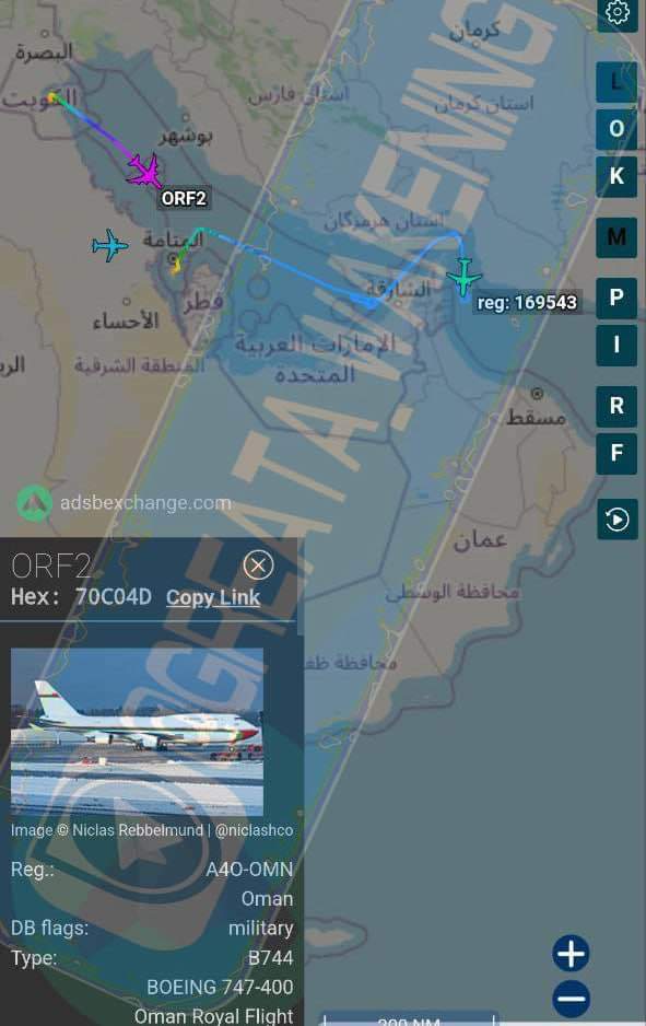 هواپیمای ORF2 - Reg: A4O-OMNسلطنتی عمان در تنگه هرمز پرواز می کند

آیا باز شاهد خیانت و کرم ریزی واسطه گری  مقامات عمان  هستیم؟