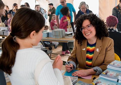 The second annual Kids Graphic Novel Festival took place on April 20 in Acton, Mass., hosted by Silver Unicorn Bookstore. We’ve rounded up highlights from the festivities. buff.ly/44oAQ3L