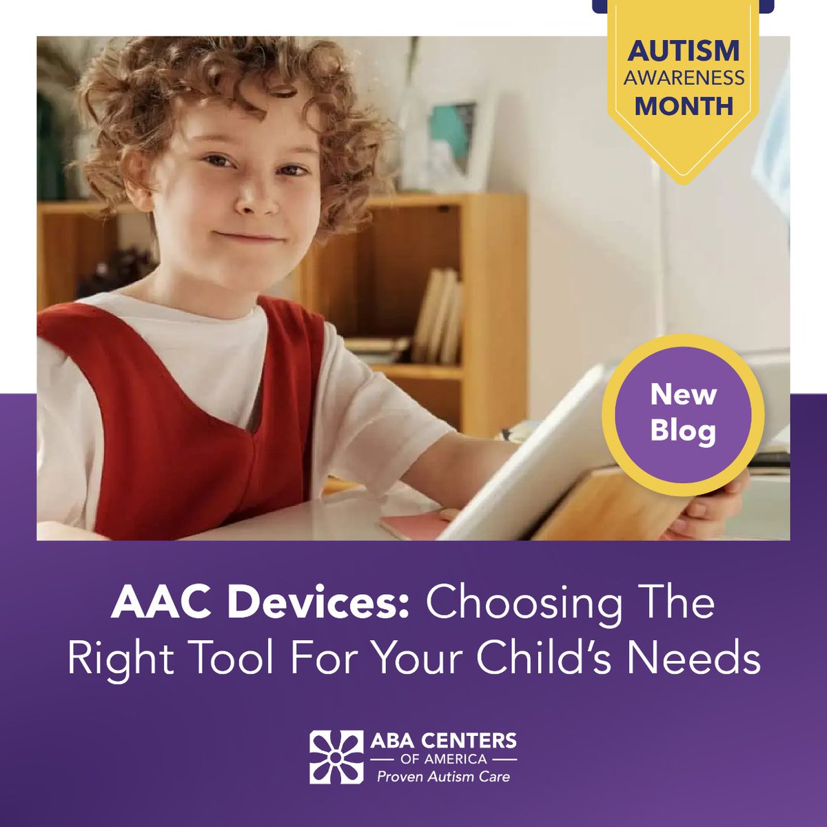 Discover how to select the right AAC device for your loved one with autism in our blog 'AAC Devices: Choosing The Right Tool For Your Child’s Needs.' Click here: bit.ly/abacaba043024fx.

#ABACentersOfAmerica #BlogPost #NewArticle #ABABlog #ABATherapy