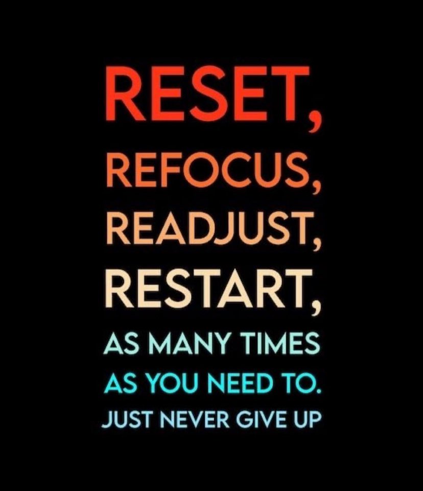 Ever felt like you've hit a roadblock? Don't worry, we've all been there. The key? Reset, refocus, readjust, restart. How many times? As many as it takes! Giving up isn't an option when success is just around the corner. #NeverGiveUp #KeepPushingForward