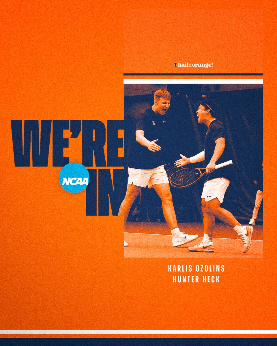 How far will they go this time? Hunter and Karlis have earned a spot in the NCAA Doubles Tournament in back-to-back seasons! #Illini // #HTTO