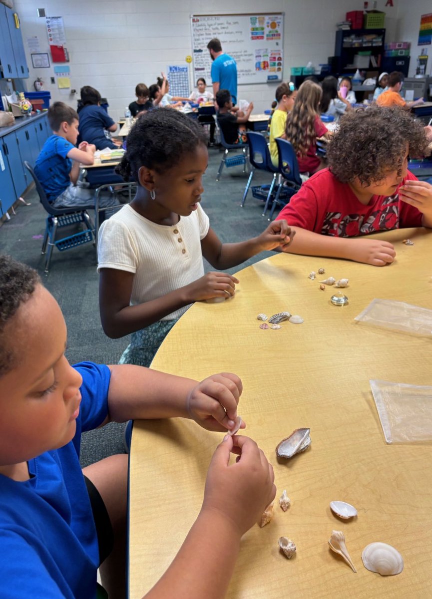 LehighElem's tweet photo. Galan and Torres class- 3rd graders touching a snail during out program called Mollusks on the Move from the Bailey-Matthews Shell Museum. https://t.co/hoLeANyE7z
