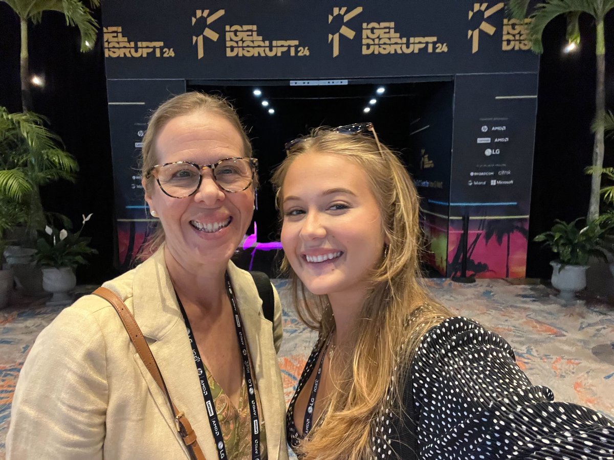 Silvia Clarke and her daughter, Caroline, had an incredible time at the @IGEL_Technology Disrupt 24 event! They immersed themselves in cutting-edge discussions on EUC, endpoint security, and digital workspaces. It was an enriching experience that reinforced #eMergeAmericas'