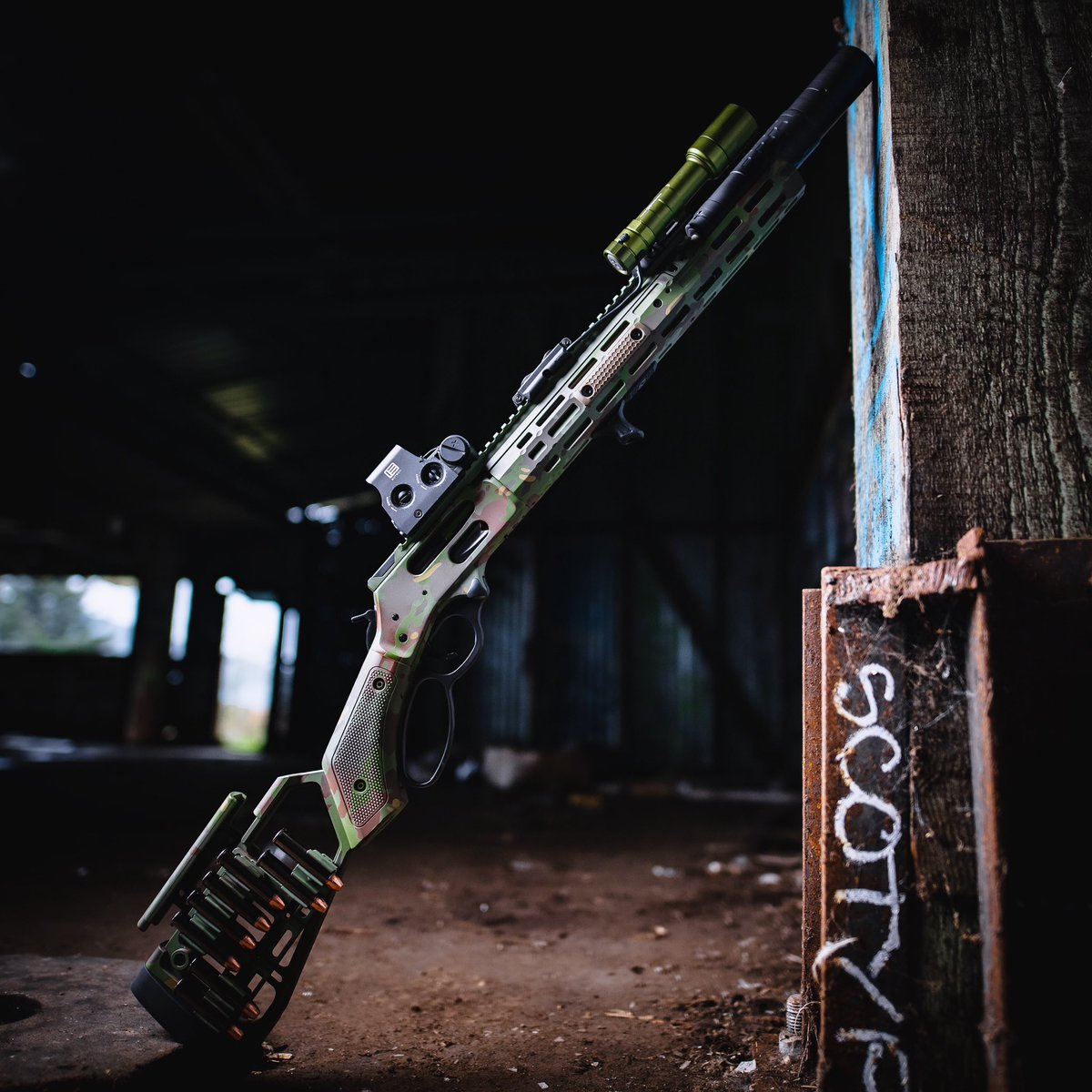 Tricked-out lever guns are a vibe...change our minds. @pnw_pew