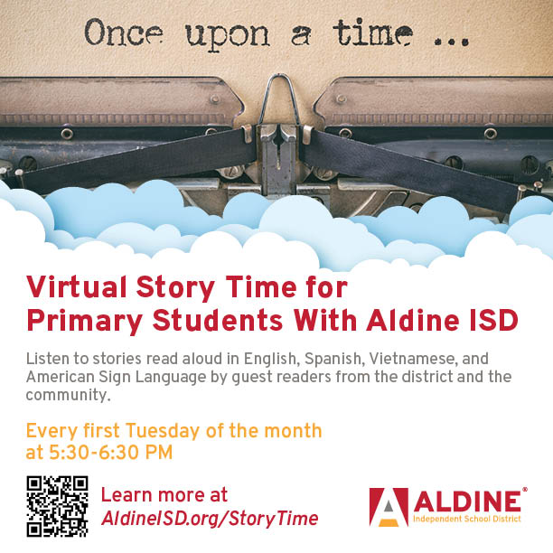 Join @Aldine_FACE's Dept's Virtual Story Time! May 7, 5:30-6:30 PM. Theme: Get Caught Reading. Guest speaker: @harriscountypl! #SummerLearning (¡Únase a la hora del cuento virtual del Departamento de @Aldine_FACE! 7 de mayo, de 17:30 a 18:30 horas. Tema: Déjate atrapar leyendo