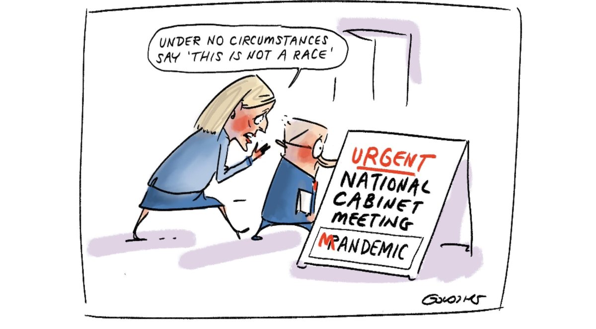 Responding to a mandemic. Today's @theage cartoon.