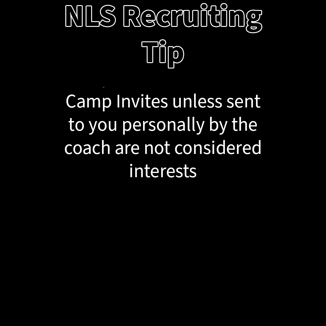 NLS Recruiting Tip 
#nextlevelsports #recruitme