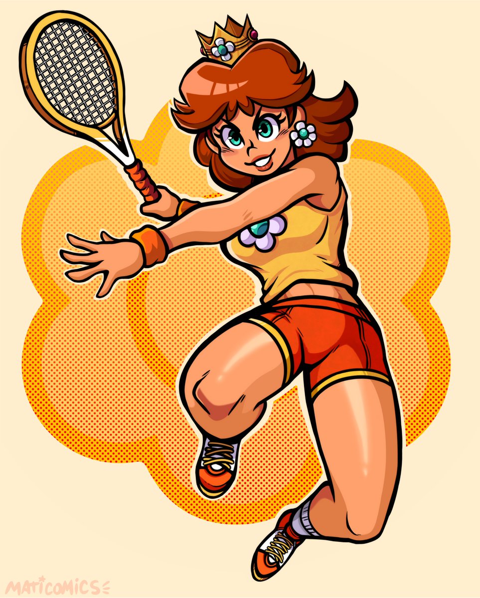 PRINCESS DAISY for the Super Mario Sports collab! Everyone did a wonderful job, check it out!! #SuperMario #Nintendo