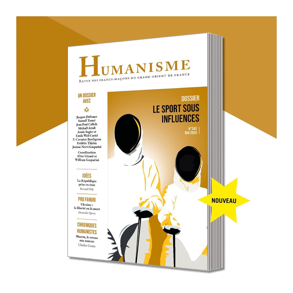 EDITION CONFORM (@edition_conform) on Twitter photo HUMANISME N•343
- Nouvelle formule -
<a href="/Trichard/">Guillaume TRICHARD</a> directeur de la publication
A commander en un clic sur : conform-edit.com
à l'unité ou par abonnement.
• DOSSIER •
Le sport sous influences
#francmaconnerie #francmacon #francmaconne #francmaçonnerie #humanisme #pouvoir HUMANISME N•343
- Nouvelle formule -
<a href="/Trichard/">Guillaume TRICHARD</a> directeur de la publication
A commander en un clic sur : conform-edit.com
à l'unité ou par abonnement.
• DOSSIER •
Le sport sous influences
#francmaconnerie #francmacon #francmaconne #francmaçonnerie #humanisme #pouvoir