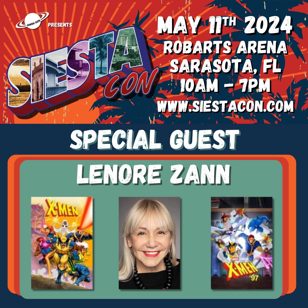 Lenore Zann, voice of Rogue, will be joining us at SiestaCon!
#XmenRogue #sarasota