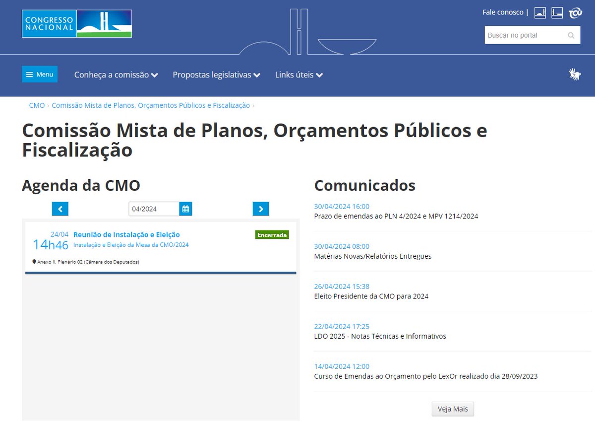 Nova página da CMO está no ar e disponível para toda a sociedade com informações sobre as atividades do colegiado bit.ly/3WhMSKs