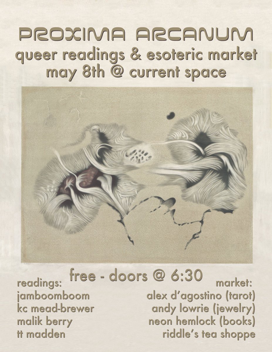 If you're in Baltimore and want to see me do read my story 'Haus Lobo' (published in @BafflingMag), along with other featured readers, I'll be at Current Space at Howard Street on May 8th. Hope to see you all there!