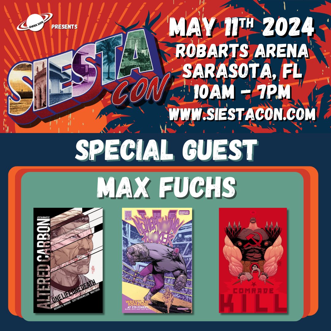 Max Fuchs will be joining us at SiestaCon!
#comicartist #sarasota