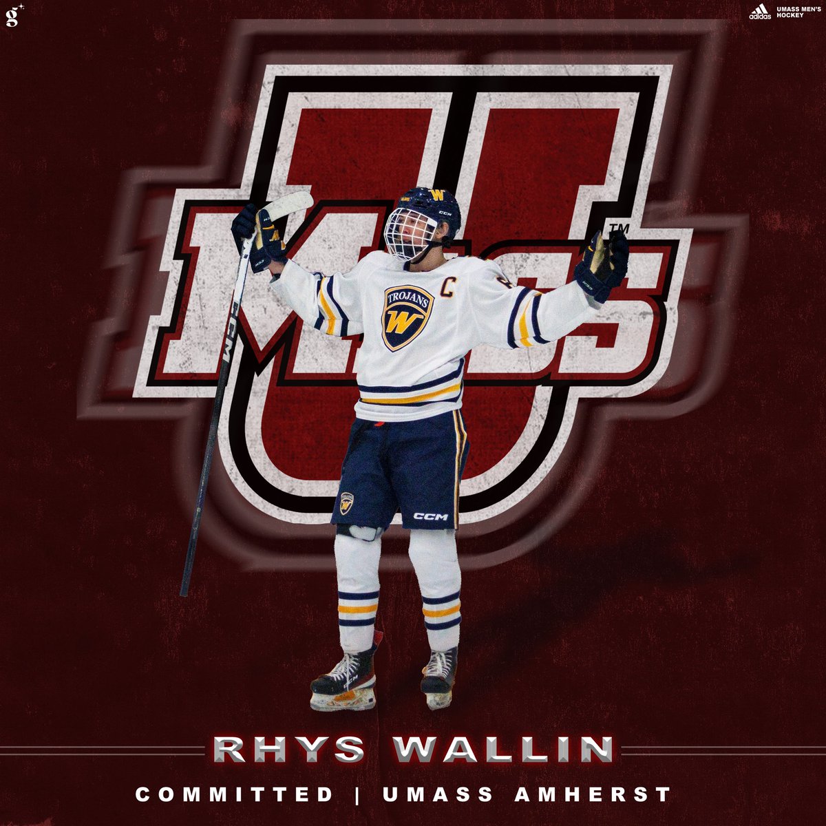 I am beyond proud and honored to announce my commitment to further my education and play Division 1 hockey at the University of Massachusetts! I would like to give a huge thanks to all my teammates, coaches, friends and family who have helped me along the way ! #gominutemen