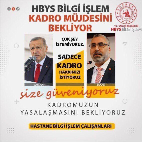 #1MAYIS Alt işveren işçiliği kamuda son bulmalıdır. #1MAYIS Hastanelerin teknik altyapılarını kuran,yazılımlarını işleten,tüm hasta ve hastane personelinin sorunlarını çözmek için çabalayan,her zor zamanda en ön saflarda 7/24icap usulü çalışıp 1kuruş mesai alamayan,sendikal ve