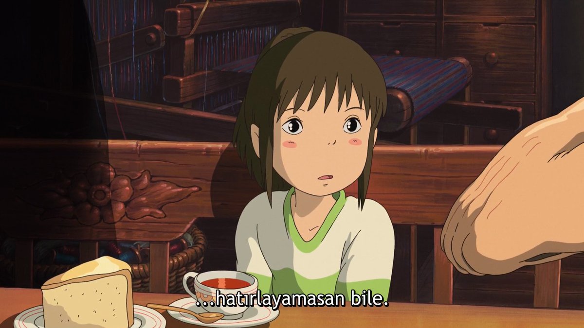 'her şey içinde kalır, hatırlayamasan bile.'

hayao miyazaki, sen to chihiro no kamikakushi.