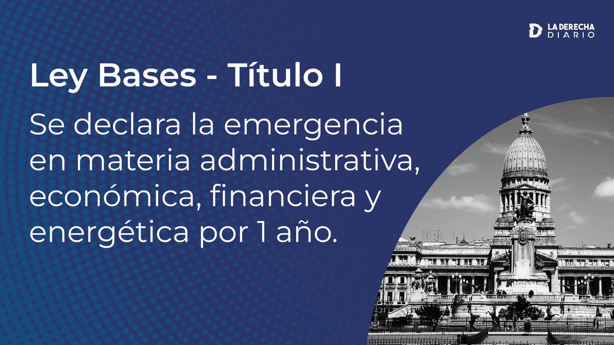 🇦🇷 | La Ley Bases obtuvo media sanción en la Cámara de Diputados. 🧵 Enterate cuáles son las principales reformas que impulsa el Presidente @JMilei en su masivo proyecto de ley.