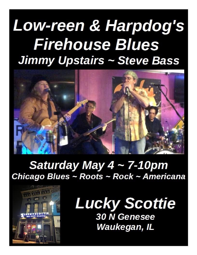 🎶🎸 Saturday May 4 🎸🎶
                    Steps from the Metra
            🍸15 Martinis on the menu🍸
                Taking table reservations 
🎶 Waukegan’s newest Live Music venue 🎶

#LowreensLiveBlues #ChicagoBlues #LiveMusic #ChicagoBluesWomen 

LowreensLiveBlues.com