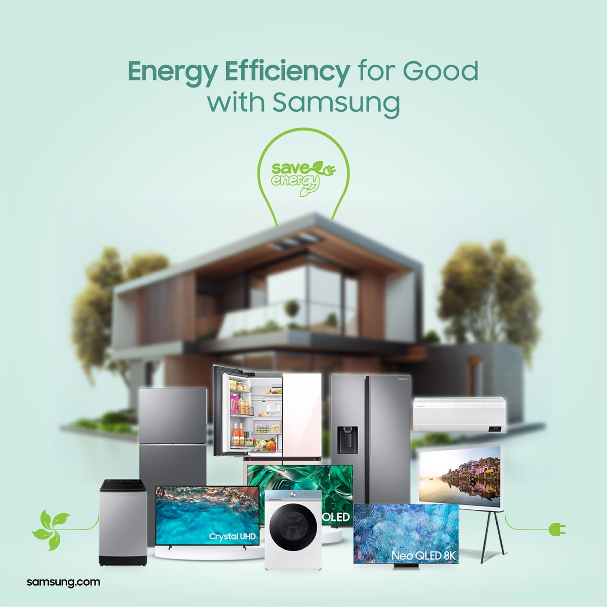 Did you know that Samsung appliances are designed to consume less energy and allow you to reduce your electricity bills?
#SaveEnergy #SamsungGhana