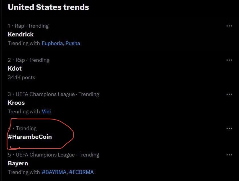 Harambe Official tweet media