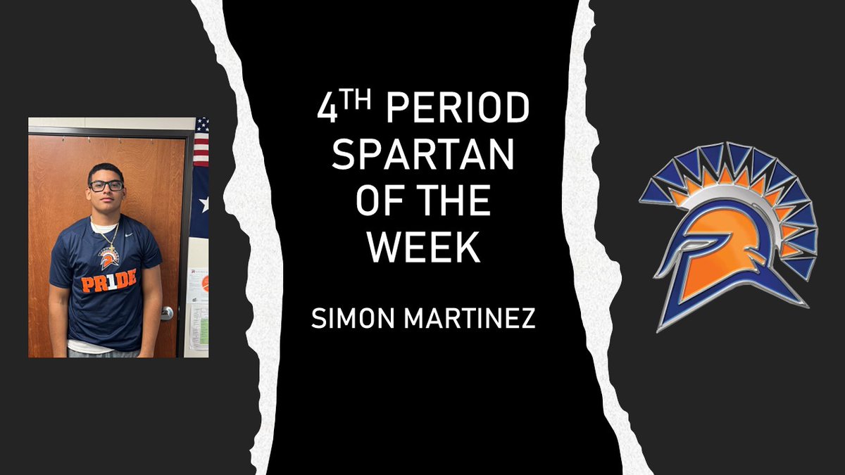 4th Period Spartan of the Week!