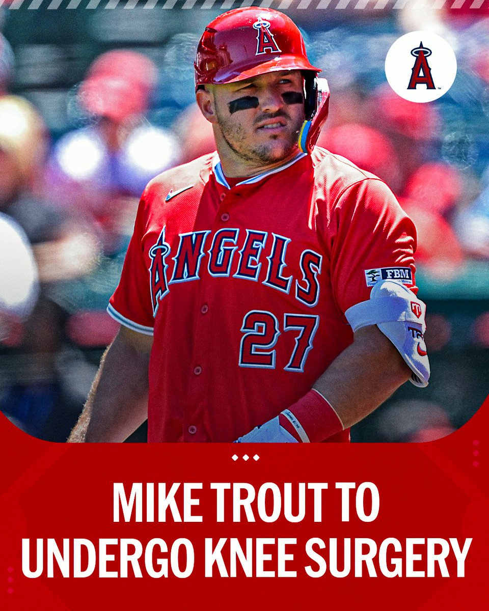 Mike Trout has a torn meniscus in his left knee and will need surgery. There is no timetable for his return, but the injury is not expected to be season-ending.