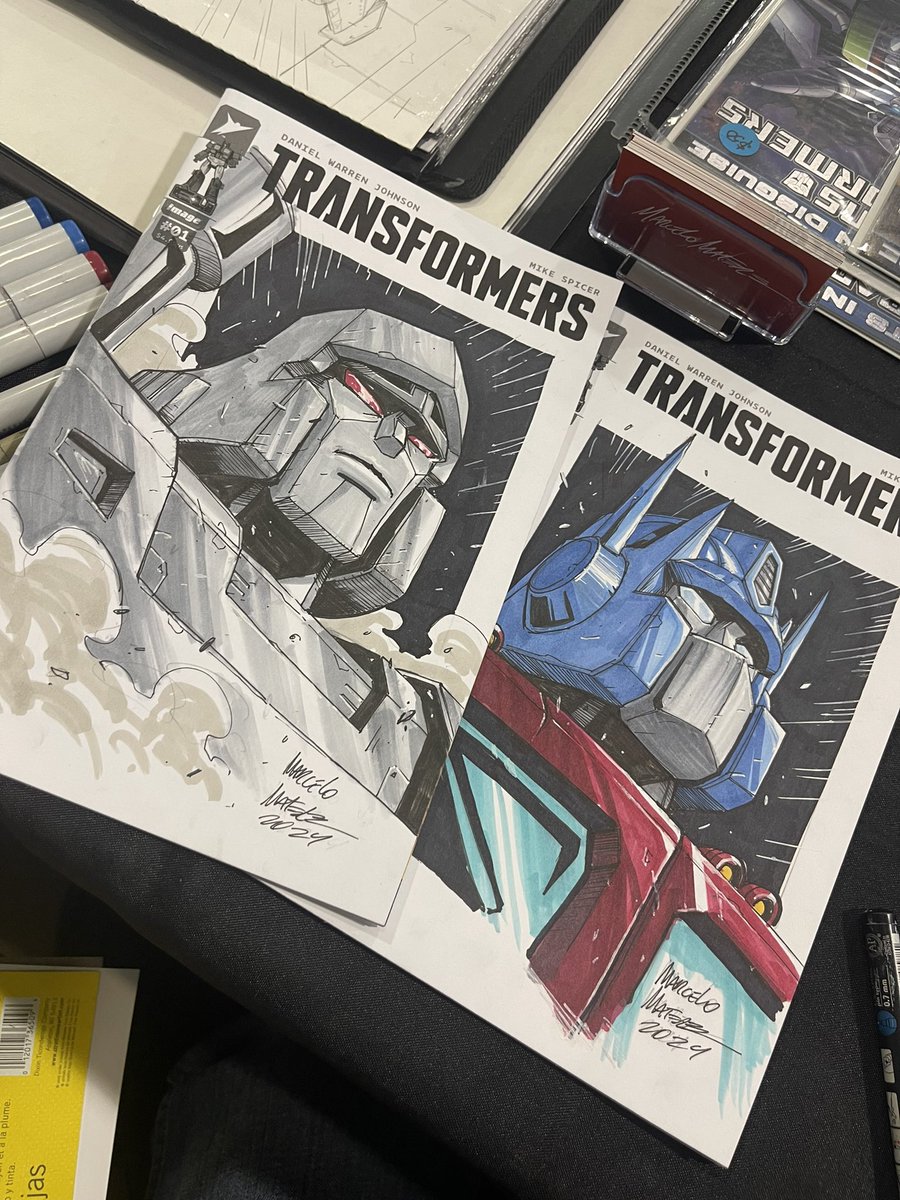Loving these @Skybound Transformers sketch covers! @Calgaryexpo commissions!