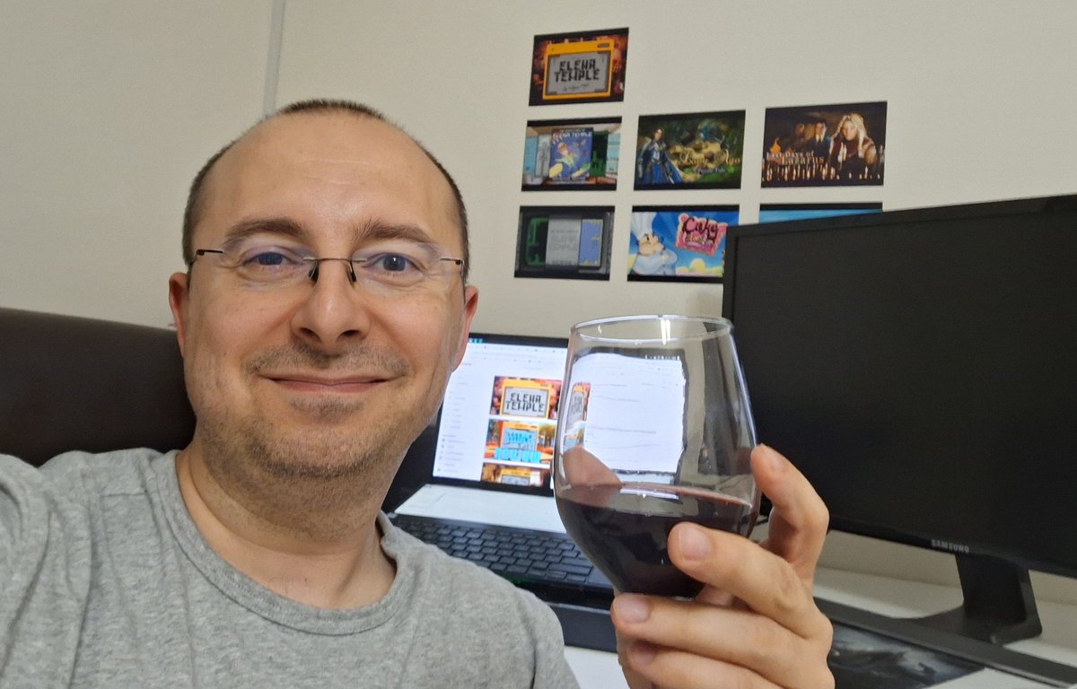 GrimTalin's tweet photo. That's it for release day. It's been a blast! Thank you to everyone interacting, trying the game, sharing thoughts, you've made my day. Haven't had such a fun launch in a while. Cheers to you and can't wait to hear more feedback in the coming days!

Play The Fall of Elena Temple! https://t.co/i9fGpbi1ZA