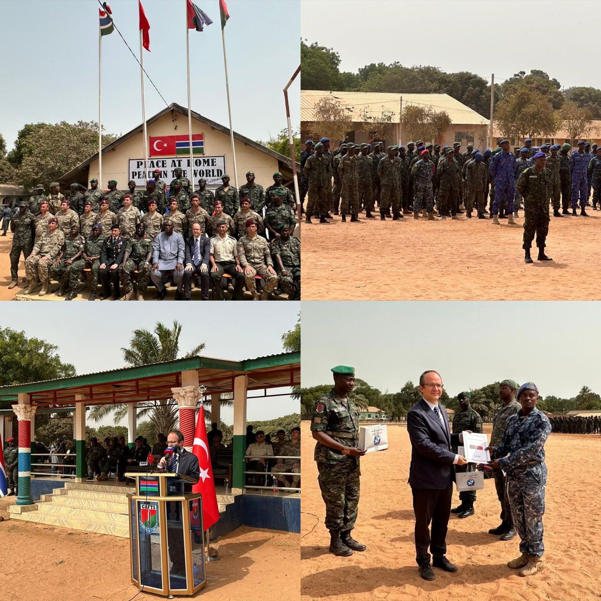 ➕351 Gambiyalı asker, Türk askerlerinin eğitim desteğiyle İslam İşbirliği Teşkilatı Zirvesi için hazırlandı

▪️ Eğitimin kapanış törenine Türkiye'nin Banjul Büyükelçisi Oba, Gambiya Savunma Bakanı Njie, Gambiya Genelkurmay Başkanı Cham ve çok sayıda asker katıldı.