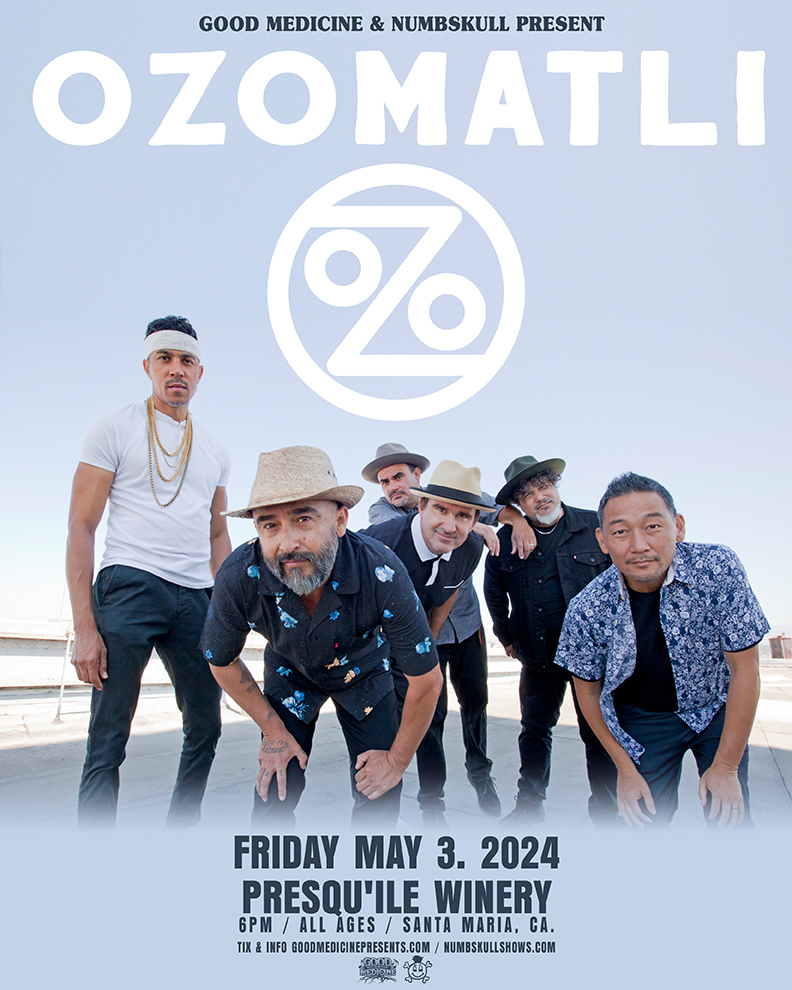 .@ozomatli are taking over @PresquileWine tomorrow May 3rd!! You can grab tickets now at: tickets.goodmedicinepresents.com/e/ozomatli-3

@NumbskullShows #goodmedicine #thesiren #morrobay