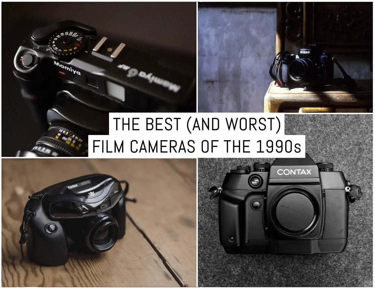 The best (and worst) film cameras of the 1990s, a not-so-objective look at film camera hits and misses. Definitely NOT a listicle 🙃 Read on at: emulsive.org/featured/the-b… #shootfilmbenice, #filmphotography, #believeinfilm