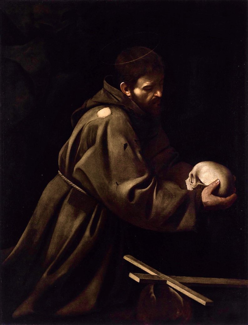 #artwork #history #HistoryofPainting: #StFrancis in #Meditation by #Caravaggio, c. 1606 [Galleria Nazionale d’Arte Antica, Rome]
barberinicorsini.org/en/opera/saint…