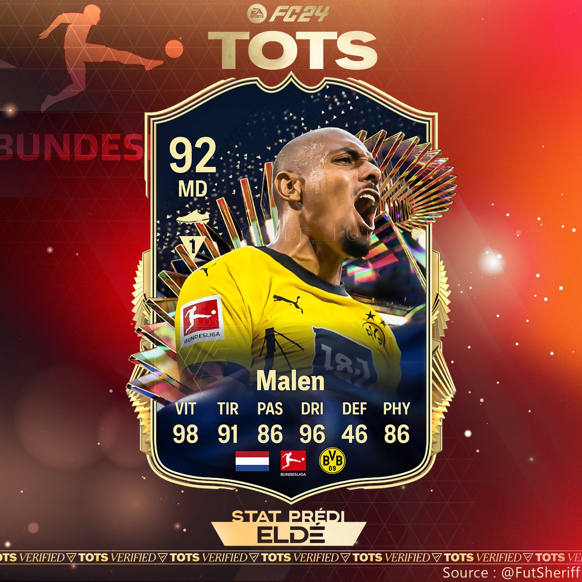 ✨#TOTS Bundesliga

Malen fera partit des TOTS!

#FC24 • #EAFC24 • #EAFC • #UT • #UT24