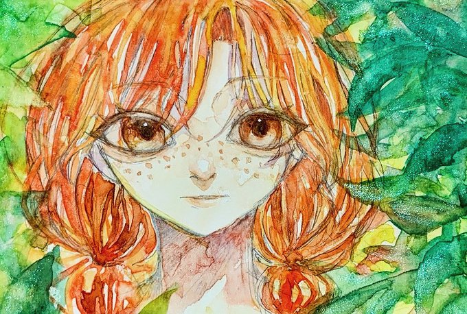 「leaf painting (medium)」 illustration images(Latest)｜5pages