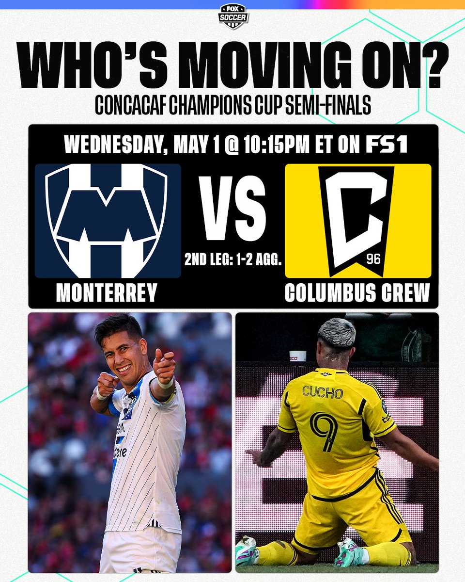 Monterrey and The Columbus Crew are battling for a trip to the Concacaf Champions Cup FInal ⚔️🍿

Who comes out on top tonight? 🇲🇽🇺🇸