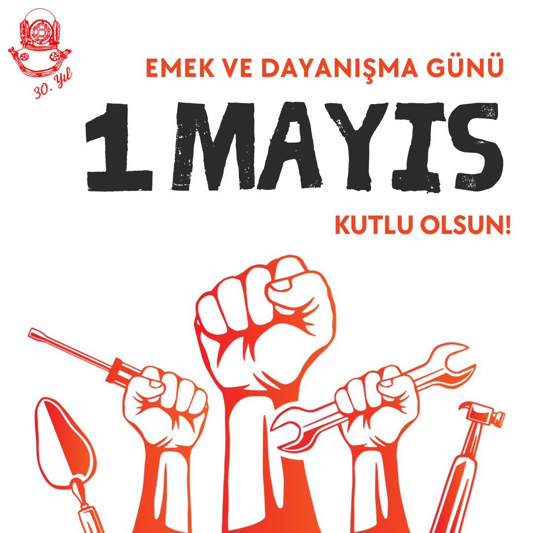 1 Mayıs Emek ve Dayanışma Günü vesilesiyle, işçi ve emekçilerimizin hak mücadelesinin önemini ortaya koyan bu günü kutluyoruz! İşçi haklarının daha fazla güçlendiği, eşitlik ve adaletin hâkim olduğu bir dünya umuduyla, tüm işçi ve emekçilerin 1 Mayıs'ı kutlu olsun!