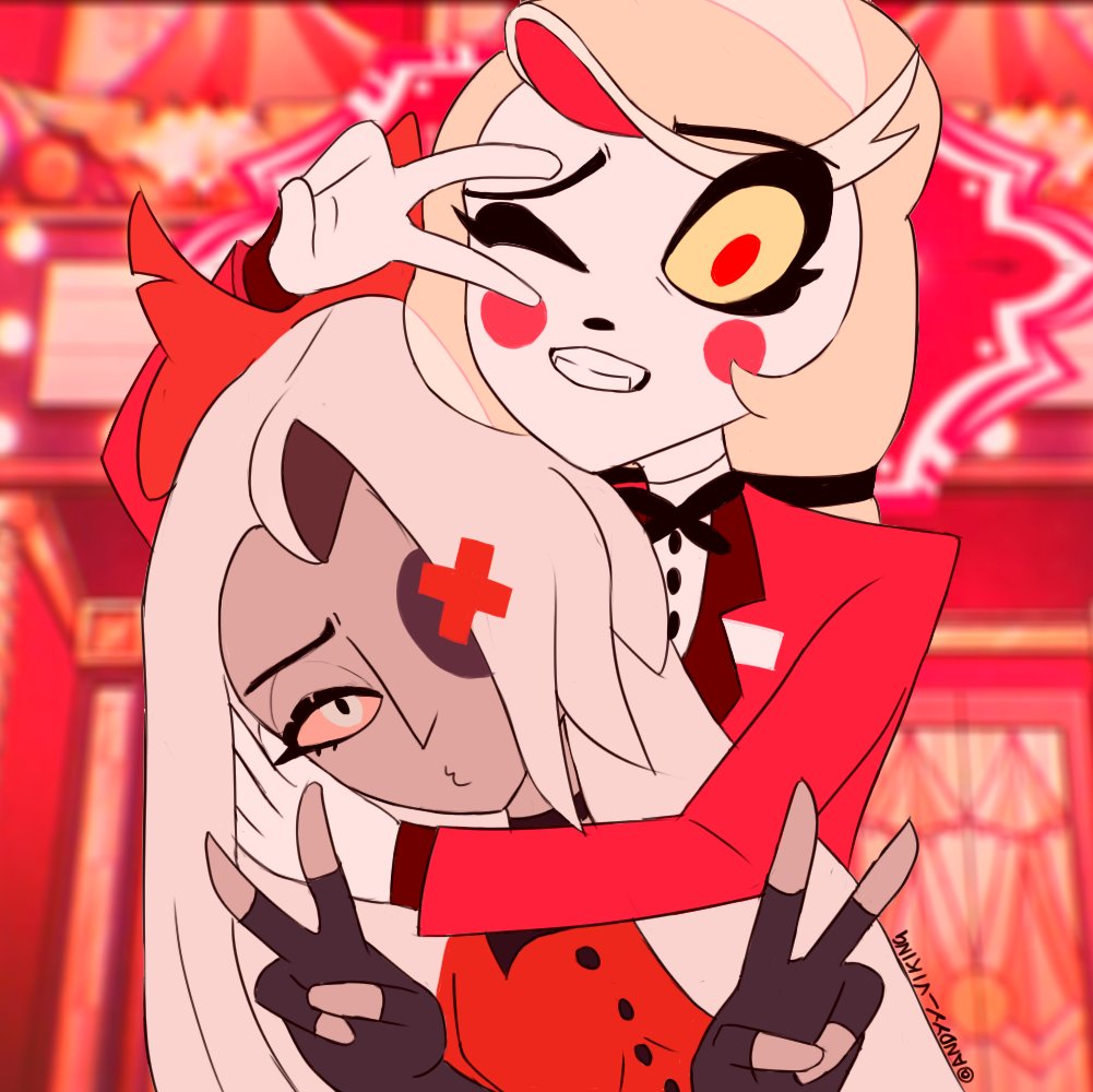 charlie & vaggie
.
.
.
.
.
#vaggieHazbinHotel #charliehazbinhotel #CharlieMorningstar #hazbinhotelchaggie #HazbinHotelVaggie