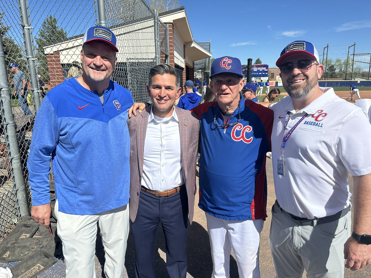 Congratulations to Coach Johnson on his day here at the ballpark! Legendary coach