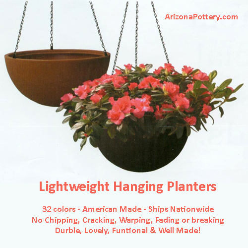 🌸Hanging garden bowls🌼
Durable, lightweight, 32 colors, 🇺🇸 American Made, comes with chains &amp; hooks for hanging.  Large sizes that can hold a ton of plant materials.  Starting at $95.00
With or Without drain holes. 🕳  Need to keep them from dripping? 💦 Get them without holes.