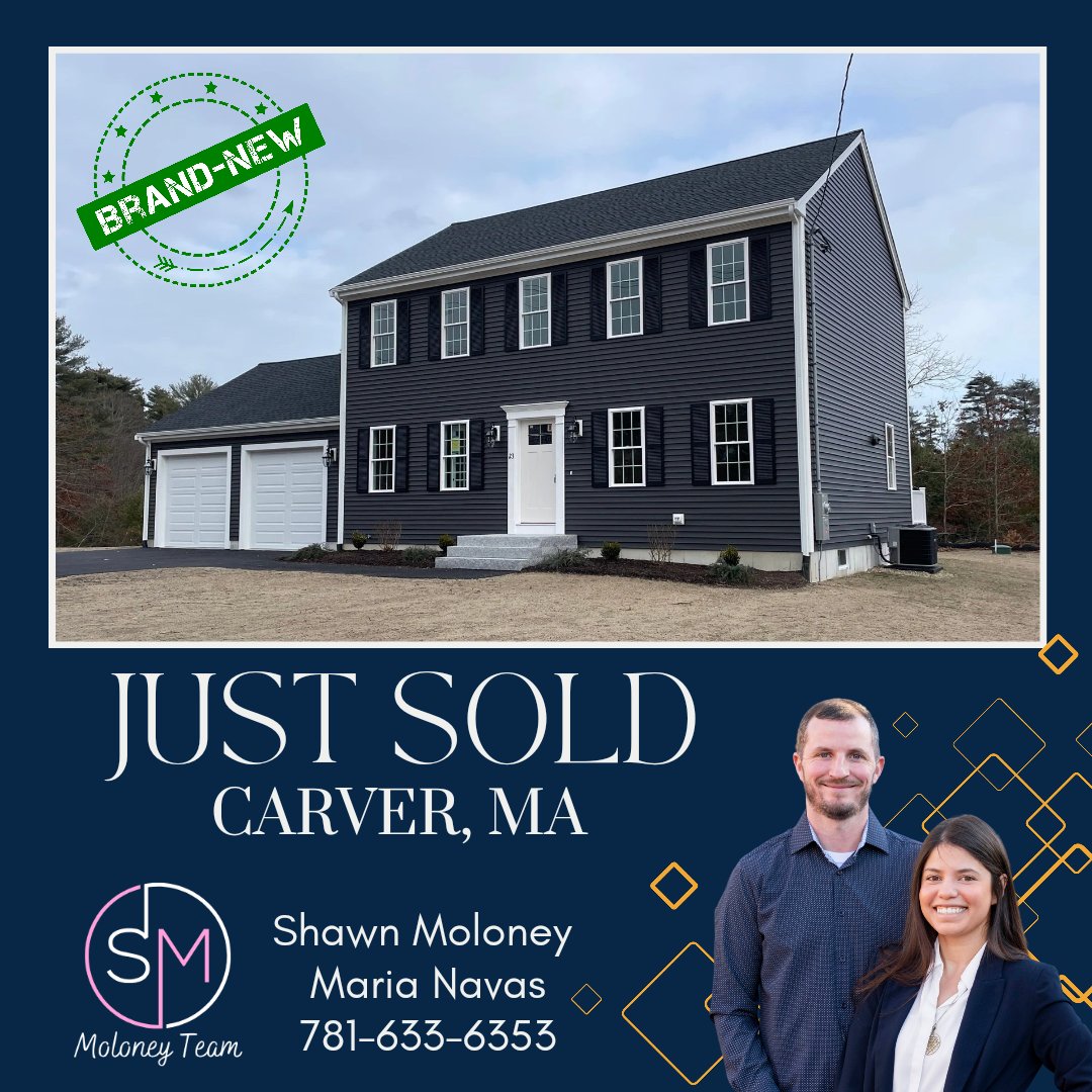 Imagine moving into a brand new home. We are excited for our buyers who were able to land this beautiful brand new construction home on 2 acres! Great work by the Moloney Team landing their clients a new construction home. #carver #newconstruction #home #brandnew